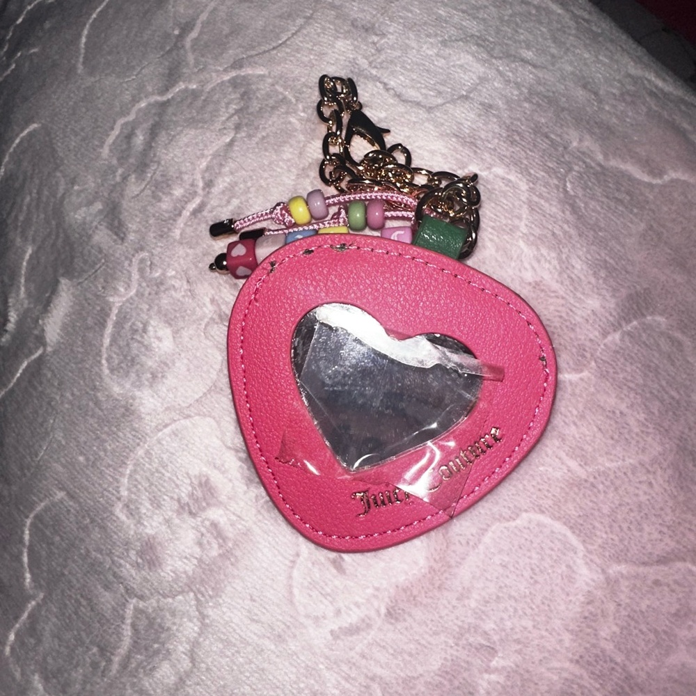 Juicy Couture pink bag charm keychain set - Picture 8 of 8